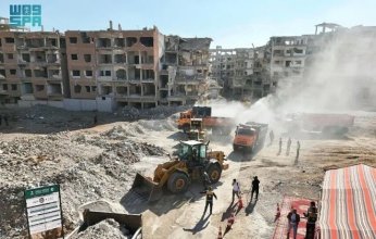 مركز الملك سلمان للإغاثة يطلق مشروعاً لإزالة أنقاض دوما وداريا في ريف دمشق