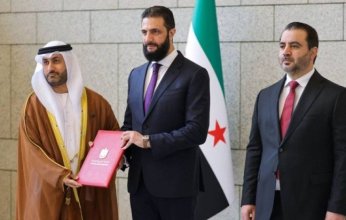 سفير الإمارات يقدم أوراق اعتماده إلى الرئيس السوري