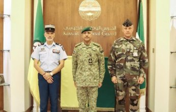 وكيل الحرس الوطني يستقبل مدير الأمن الداخلي لـ«الجندرما» الفرنسية لدى الكويت وقطر