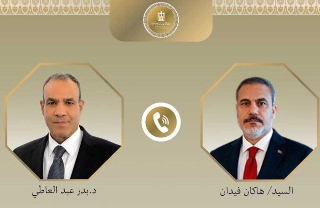 هاتفيا.. مصر وتركيا تبحثان تعزيز العلاقات والتطورات في غزة والسودان هاتفيا.. مصر وتركيا تبحثان تعزيز العلاقات والتطورات في غزة والسودان