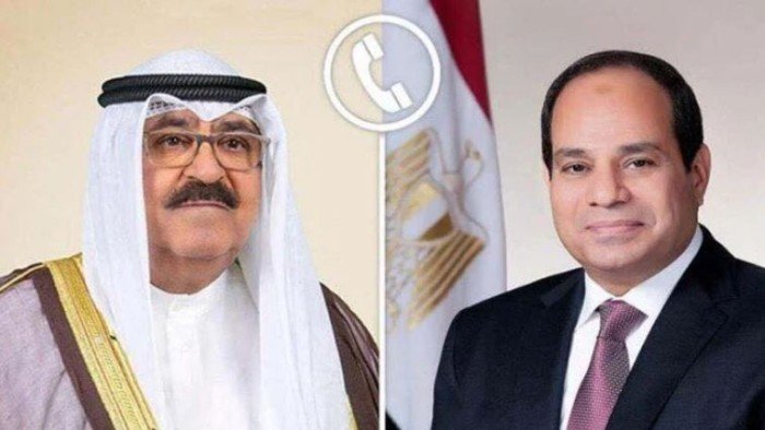 الرئيس السيسي يؤكد دعم مصر الكامل وتضامنها مع دولة الكويت الرئيس السيسي يؤكد دعم مصر الكامل وتضامنها مع دولة الكويت