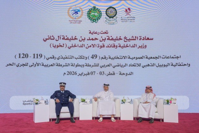الكويت تشارك في أعمال الجمعية العمومية الانتخابية للاتحاد الرياضي العربي للشرطة في الدوحة الكويت تشارك في أعمال الجمعية العمومية الانتخابية للاتحاد الرياضي العربي للشرطة في الدوحة