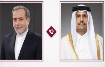 رئيس الوزراء القطري يبحث مع وزير الخارجية الإيراني جهود خفض التصعيد في المنطقة
