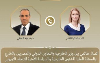 هاتفيًا.. وزير الخارجية المصري يبحث مع مسؤولة أوروبية التطورات الإقليمية