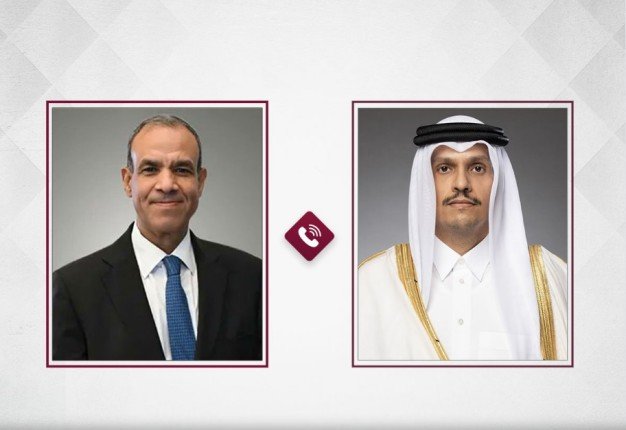 رئيس مجلس الوزراء وزير الخارجية القطري يتلقى اتصالا هاتفيا من وزير الخارجية المصري رئيس مجلس الوزراء وزير الخارجية القطري يتلقى اتصالا هاتفيا من وزير الخارجية المصري