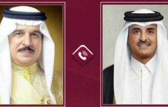 أمير قطر يتلقى اتصالا هاتفيا من ملك البحرين
