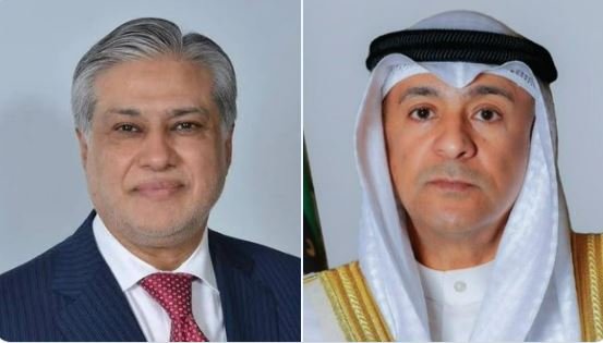البديوي يبحث مع وزير الخارجية الباكستاني الاعتداءات الإيرانية على دول المجلس البديوي يبحث مع وزير الخارجية الباكستاني الاعتداءات الإيرانية على دول المجلس