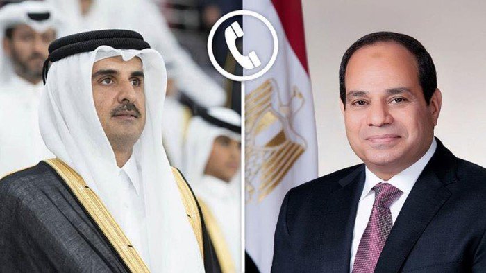 الرئيس السيسي يؤكد هاتفيًا رفض مصر القاطع وإدانتها للاعتداءات الإيرانية على قطر الرئيس السيسي يؤكد هاتفيًا رفض مصر القاطع وإدانتها للاعتداءات الإيرانية على قطر