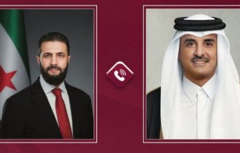 أمير قطر يتلقى اتصالا هاتفيا من الرئيس السوري