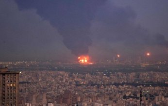 اندلاع حريق بمصفاة في طهران عقب غارة