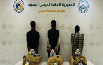 ضبط 3 أشخاص بحوزتهم كمية من نبات القات المخدر بمنطقة عسير