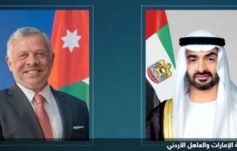 الأردن والإمارات تبحثان التطورات الإقليمية وسبل خفض التصعيد الدائر