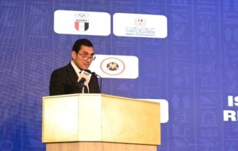 وزير الشباب والرياضة يشهد افتتاح بطولة كأس العالم للرماية