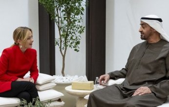 رئيس الإمارات ورئيسة الوزراء الإيطالية يبحثان العدوان الإيراني الآثم