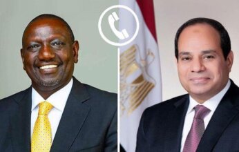 خلال اتصال هاتفي.. الرئيس الكيني يشيد بالدور المصري في دعم السودان واحتواء التوترات الإقليمية وتسوية النزاعات التي تشهدها المنطقة