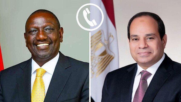 خلال اتصال هاتفي.. الرئيس الكيني يشيد بالدور المصري في دعم السودان واحتواء التوترات الإقليمية وتسوية النزاعات التي تشهدها المنطقة خلال اتصال هاتفي.. الرئيس الكيني يشيد بالدور المصري في دعم السودان واحتواء التوترات الإقليمية وتسوية النزاعات التي تشهدها المنطقة