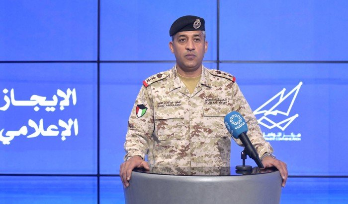 وزارة الدفاع الكويتية: رصد 7 صواريخ باليستية وصاروخين جوالين و26 مسيرة وزارة الدفاع الكويتية: رصد 7 صواريخ باليستية وصاروخين جوالين و26 مسيرة