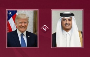 أمير قطر يبحث مع الرئيس الأمريكي تطورات المنطقة وجهود خفض التصعيد