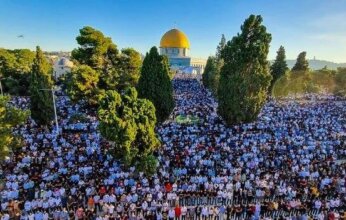 140 ألف مصل يؤدون صلاة عيد الأضحى في المسجد الأقصى رغم القيود الإسرائيلية
