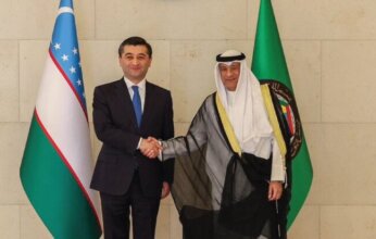 البديوي يبحث مع وزير خارجية أوزبكستان علاقات «مجلس التعاون» ودول آسيا الوسطى