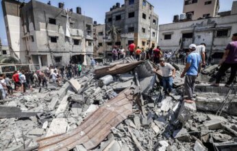 إصابة 5 فلسطينيين بينهم أطفال في قصف إسرائيلي على جنوب قطاع غزة