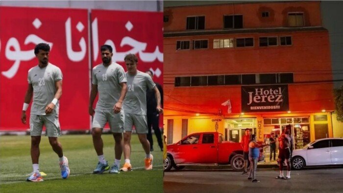 ضجيج "بيوت الدعارة" يزعج منتخب إيران قبل مواجهة بلجيكا ضجيج "بيوت الدعارة" يزعج منتخب إيران قبل مواجهة بلجيكا