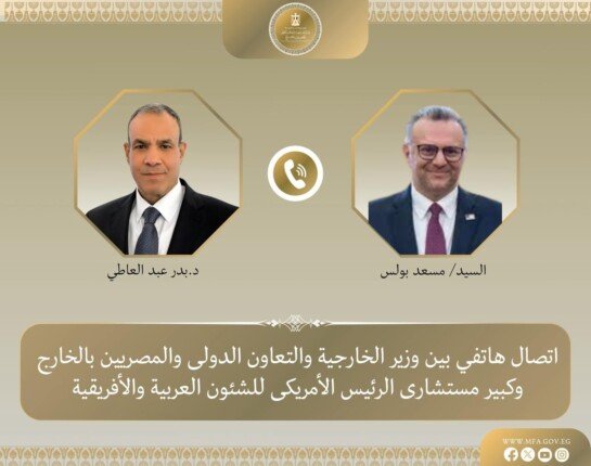 وزير الخارجية المصري يبحث مع كبير مستشاري الرئيس الأمريكي للشئون العربية والأفريقية التطورات الإقليمية وزير الخارجية المصري يبحث مع كبير مستشاري الرئيس الأمريكي للشئون العربية والأفريقية التطورات الإقليمية
