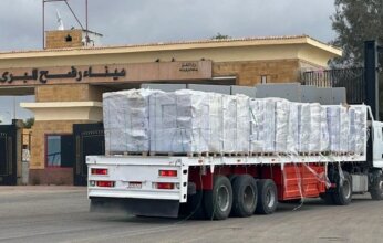 استئناف دخول قافلة "زاد العزة" الـ227 إلى غزة عبر معبر رفح بعد توقف يومين
