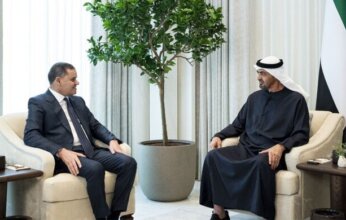 رئيس الإمارات يلتقي رئيس حكومة الوحدة الوطنية الليبية