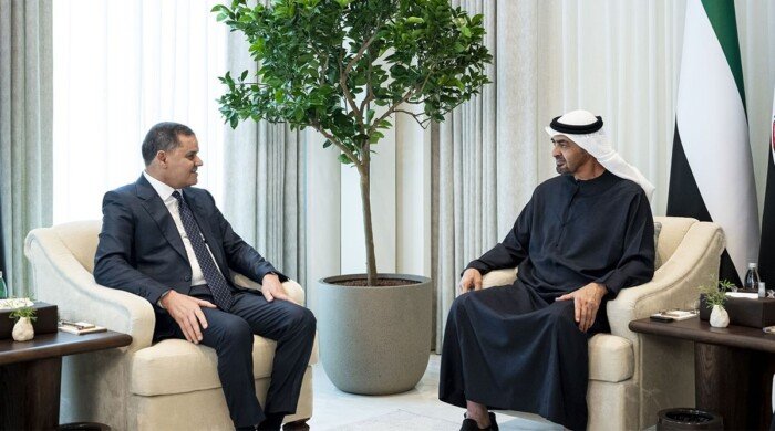 رئيس الإمارات يلتقي رئيس حكومة الوحدة الوطنية الليبية رئيس الإمارات يلتقي رئيس حكومة الوحدة الوطنية الليبية