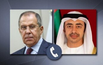 وزيرا خارجية روسيا والإمارات يبحثان تطورات المنطقة ويؤكدان أهمية وقف التصعيد وتعزيز الشراكة بين البلدين